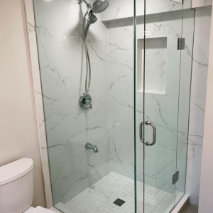 Shower tile marble effect tile